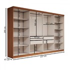 Guarda-roupa Casal Odisseia 8 Portas 4 Gavetas Com Espelho Ci