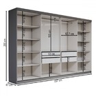 Guarda-roupa Casal Odisseia 8 Portas 4 Gavetas Com Espelho On