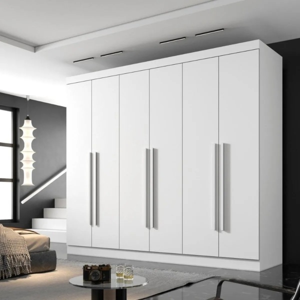 Guarda Roupa Casal Olímpia 6 Portas 6 Gavetas Divisao Ele E E