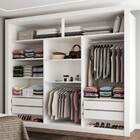 Guarda-roupa Casal Olivia Diamantina 3 Portas De Correr 4 Gav