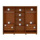 Guarda-roupa Casal Ollie 3 Portas 6 Gavetas Frassino/off Whit