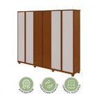 Guarda-roupa Casal Ollie 6 Portas 6 Gavetas Frassino/ff White