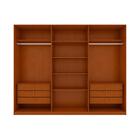 Guarda-roupa Casal Ollie Sem Pés 3 Portas 6 Gavetas Frassino