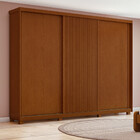 Guarda-roupa Casal Ollie Sem Pés 3 Portas 6 Gavetas Frassino