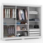 Guarda-roupa Casal Oregon 3 Portas 3 Gavetas Branco - Panoram