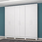 Guarda Roupa Casal Oregon 6 Portas 2 Gavetas - Branco