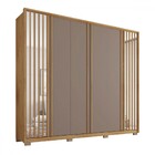Guarda-roupa Casal Orfeus 6 Portas 6 Gavetas Com Espelho Ripa