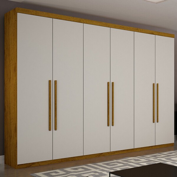 Guarda-roupa Casal Orion 6 Portas 6 Gavetas 100% Mdf Cedro/of
