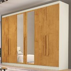 Guarda-roupa Casal Oslo 6 Portas 4 Gavetas 100% Mdf Com Espel