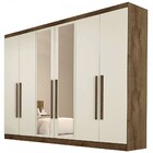 Guarda-roupa Casal Oslo 6 Portas 4 Gavetas 100% Mdf Com Espel