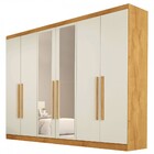 Guarda-roupa Casal Oslo 6 Portas 6 Gavetas 100% Mdf Com Espel