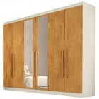 Guarda-roupa Casal Oslo 6 Portas 6 Gavetas 100% Mdf Com Espel