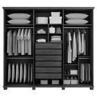 Guarda Roupa Casal Ouro Preto 06 Portas 06 Gavetas Valverde -