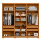 Guarda Roupa Casal Ouro Verde 6 Portas - Móveis Albatroz