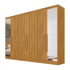 Guarda-roupa Casal Oxford 6 Portas 6 Gavetas Com Espelho Ripa