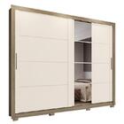 Guarda Roupa Casal Palace 2 Portas Deslizantes Com Espelho -
