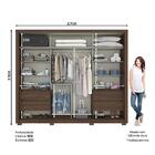 Guarda Roupa Casal Palace Com 2 Portas Deslizantes - Móveis H