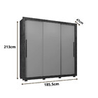 Guarda Roupa Casal Panamá 3 Portas 4 Gavetas Com Pés Salleto