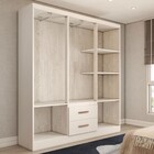 Guarda-roupa Casal Panamá 6 Portas 2 Gavetas Branco - Panoram