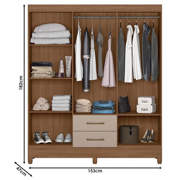 Navi シザー　FW625　オールマイティ wet & dry Guarda Roupa Casal Panamá 6 Portas Carvalho Fendi - Moval | Leroy