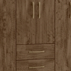 Guarda Roupa Casal Panamá 6 Portas Castanho Wood Moval