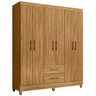 Guarda Roupa Casal Panamá 6 Portas Freijó Moval