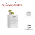 Guarda Roupa Casal Panamá E Cômoda Ms913 Branco Brilho – Moval