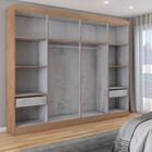 Guarda-roupa Casal Pantheon 8 Portas 2 Gavetas Canelato Rústi