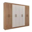 Guarda-roupa Casal Pantheon 8 Portas 2 Gavetas Canelato Rústi