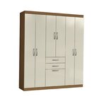 Guarda-roupa Casal Para Quarto 7 Portas 2 Gavetas  Atacama/ar
