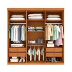 Guarda-roupa Casal Paradiso Com Pés 6 Portas 4 Gavetas Cinamo