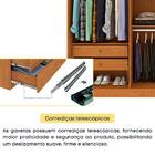 Guarda-roupa Casal Paradiso Com Pés 6 Portas 4 Gavetas Cinamo