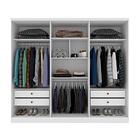Guarda-roupa Casal Paradiso Com Pés 6 Portas 4 Gavetas Neve 2