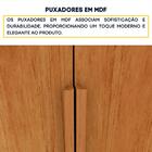 Guarda-roupa Casal Paradiso Sem Pés 6 Portas 4 Gavetas Cinamo