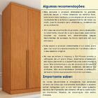 Guarda-roupa Casal Paradiso Sem Pés 6 Portas 4 Gavetas Cinamo