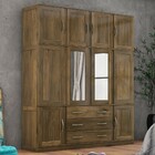 Guarda-roupa Casal Paris 10 Portas 3 Gavetas Com Espelho Made