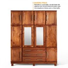 Guarda-roupa Casal Paris 10 Portas 3 Gavetas Com Espelho Made
