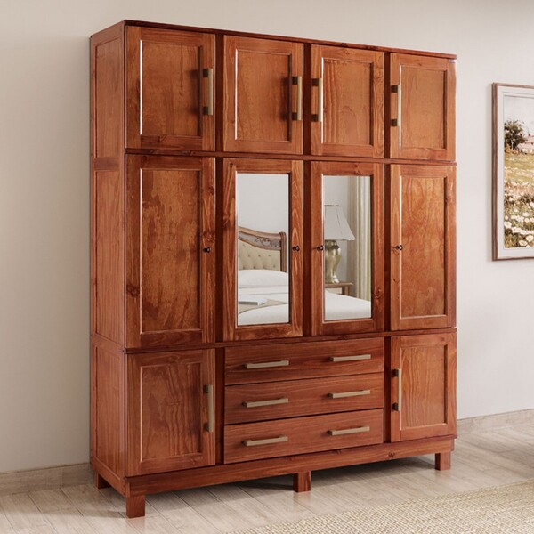 Guarda-roupa Casal Paris 10 Portas 3 Gavetas Com Espelho Made