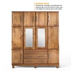 Guarda-roupa Casal Paris 10 Portas 3 Gavetas Com Espelho Made