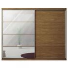 Guarda-roupa Casal Paris 2 Portas 6 Gavetas 100% Mdf Nogueira