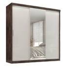 Guarda Roupa Casal Paris 3 portas 2 gavetas com espelho