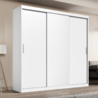 Guarda Roupa Casal Paris 3 Portas de correr 2 gavetas