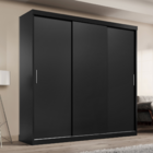 Guarda Roupa Casal Paris 3 Portas de correr 2 gavetas