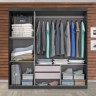 Guarda Roupa Casal Paris 3 Portas de correr 2 gavetas