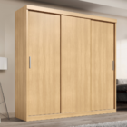 Guarda Roupa Casal Paris 3 Portas de correr 2 gavetas