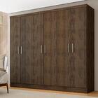 Guarda Roupa Casal Paris 6 Portas 2 Gavetas Capuccino - Móvei