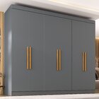 Guarda Roupa Casal Paris 6 Portas 2 Gavetas Paris Espresso Mó