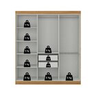 Guarda Roupa Casal Paris 6 Portas 2 Gavetas Paris Espresso Mó