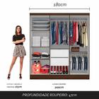 Guarda Roupa Casal Paris 6 Portas 2 Gavetas Ter/nat - Móveis