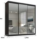 Guarda Roupa Casal Paris  2gav C/esp Nas 3pts Corre